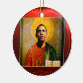 SANTOBAMA Red Ruby Keramisch Ornament (Links)