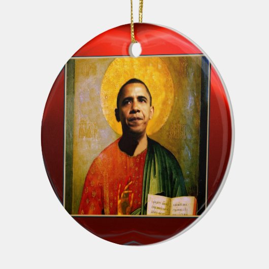 SANTOBAMA Red Ruby Keramisch Ornament (Links)