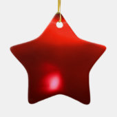 SANTOBAMA Red Ruby Star Keramisch Ornament (Achterkant)