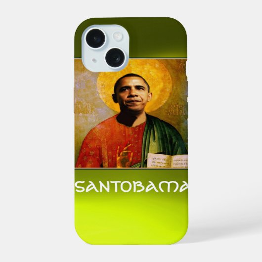 SANTOBAMA Yellow iPhone 15 Case (Achterkant)