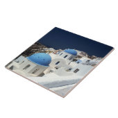 Santoirini Island Greece Ceramic Tegel Tegeltje (Zijkant)