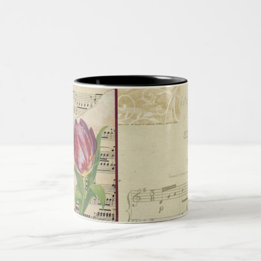 Santor Tulip  — Datablad Music Gepersonaliseerd Tweekleurige Koffiemok (Center)