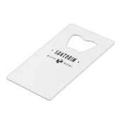 Santorin Creditkaart Flessenopener (Achterkant Gekanteld)