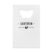 Santorin Creditkaart Flessenopener (Achterkant)