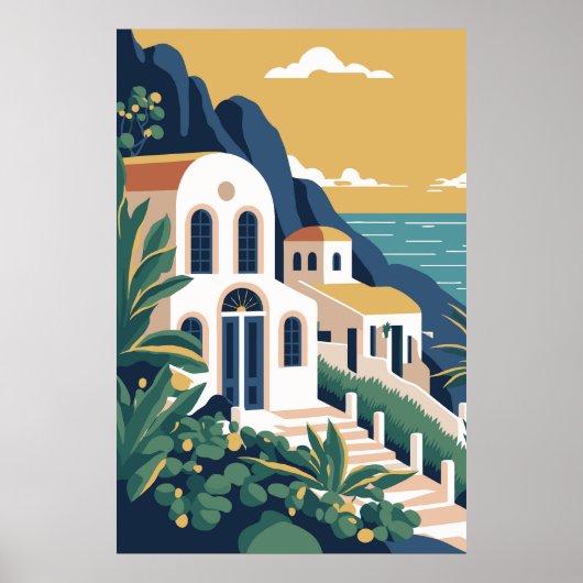 Santorin Island Poster (Voorkant)