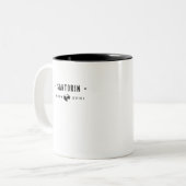 Santorin Tweekleurige Koffiemok (Voorkant links)