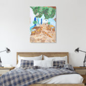 Santorini 1 canvas afdruk (Insitu (Slaapkamer))