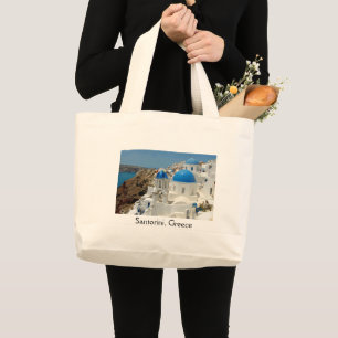 Santorini 1 grote canvas tas
