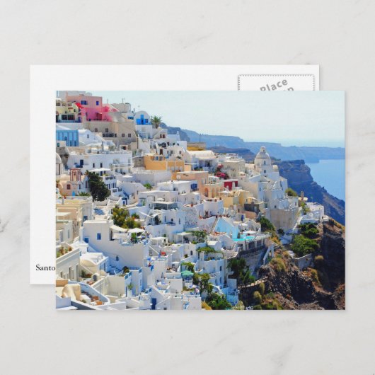 Santorini 2 Briefkaart (Voorkant / Achterkant)