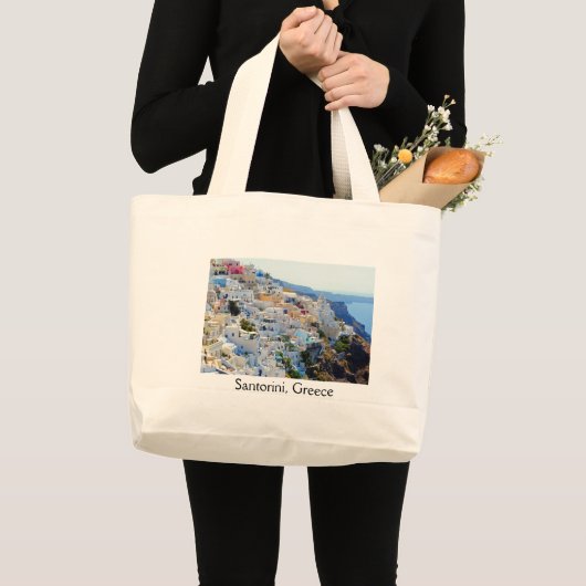 Santorini 2 grote tote bag (Voorkant (product))