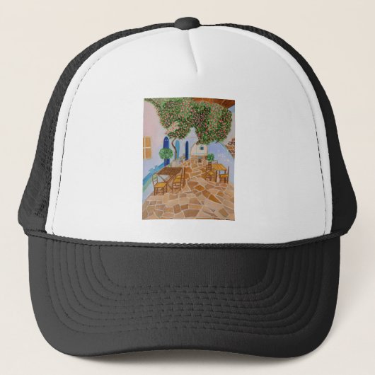 Santorini 5 trucker pet (Voorkant)