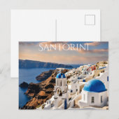 Santorini (8) briefkaart (Voorkant / Achterkant)