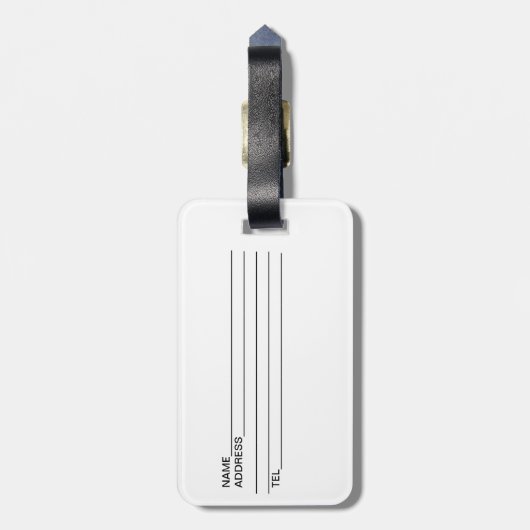 Santorini Bagagelabel (Achterkant verticaal)