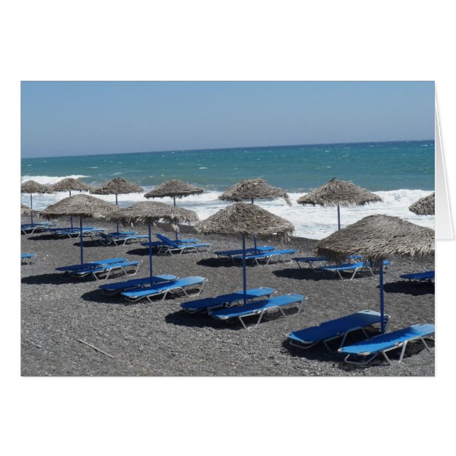 Santorini Beach, Griekenland (Voorkant Horizontaal)