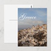Santorini Beauty, Griekenland Briefkaart (Voorkant / Achterkant)