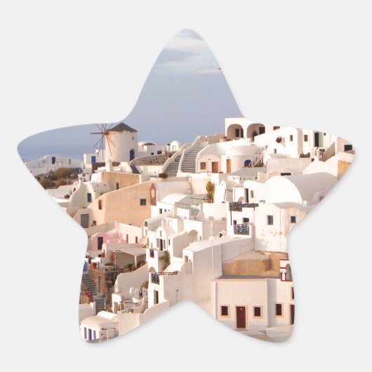 Santorini Beauty Ster Sticker (Voorkant)