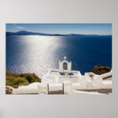 Santorini - Bell-toren in het poster Oia (Voorkant)