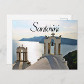Santorini Bell Tower Griekenland Briefkaart (Voorkant / Achterkant)