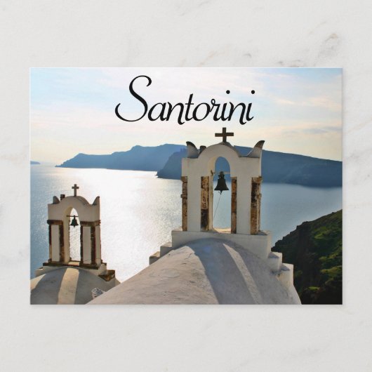 Santorini Bell Tower Griekenland Briefkaart (Voorkant)