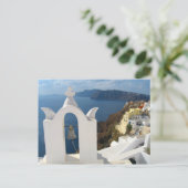 Santorini Bell Tower in de middags van de zon Briefkaart (Staand voorkant)