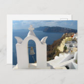 Santorini Bell Tower in de middags van de zon Briefkaart (Voorkant / Achterkant)