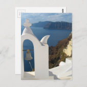 Santorini Bell Tower in de middags van de zon Briefkaart (Voorkant / Achterkant)