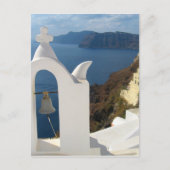 Santorini Bell Tower in de middags van de zon Briefkaart (Voorkant)