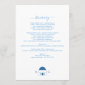 Santorini Bestemming Griekenland Huwelijksreis Programmakaart (Achterkant)