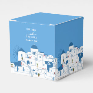 Santorini Bestemming Grieks Eiland Bruiloft Bedankdoosjes