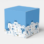 Santorini Bestemming Grieks Eiland Bruiloft Bedankdoosjes (Achterkant)