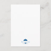 Santorini Bestemming Grieks Eiland Bruiloft Informatiekaartje (Achterkant)