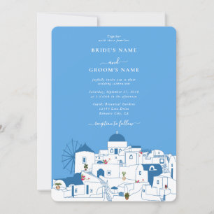 Santorini Bestemming Grieks Eiland Bruiloft Kaart