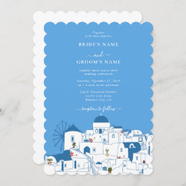 Santorini Bestemming Grieks Eiland Bruiloft Kaart