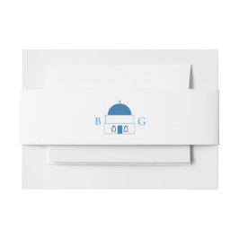 Santorini Bestemming Grieks Eiland Bruiloft Uitnodigingen Wikkel