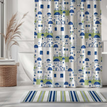 Santorini blauw groen grijs