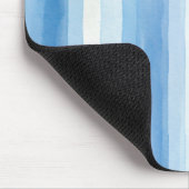 Santorini Blauw Witte Strepen Muismat (Hoek)