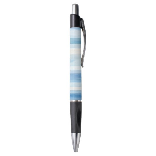 Santorini Blauw Witte Strepen Pen (Achterkant (Verticaal))