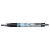 Santorini Blauw Witte Strepen Pen (Achterkant)