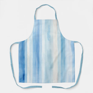 Santorini Blauw Witte Strepen Schort