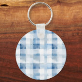Santorini Blauw Witte Strepen Sleutelhanger (Achterkant)