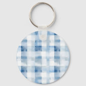 Santorini Blauw Witte Strepen Sleutelhanger (Achterkant)