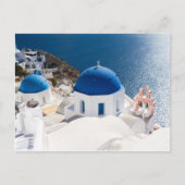Santorini - Blauwe kerk in Oia briefkaart (Voorkant)