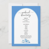 Santorini boogbestemming vrijgezellenweekend kaart (Achterkant)