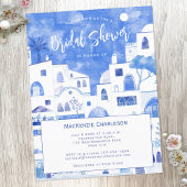 Santorini Bridal Shower Briefkaart