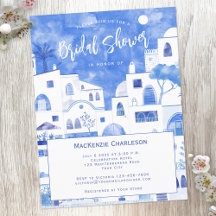Santorini Bridal Shower
