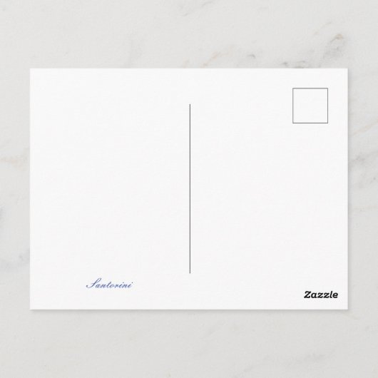 Santorini :-) briefkaart (Achterkant)