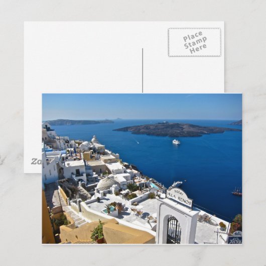 Santorini Briefkaart (Voorkant / Achterkant)