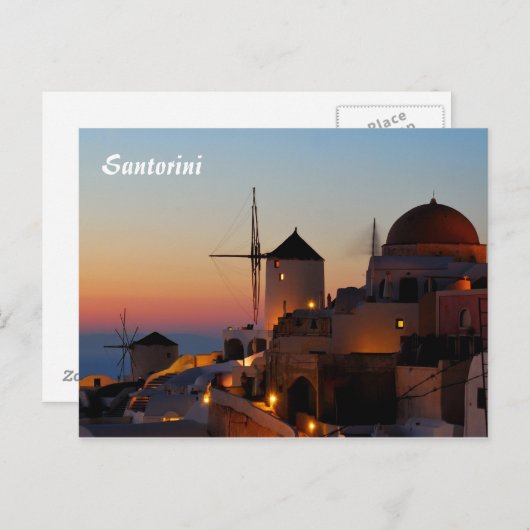 Santorini Briefkaart (Voorkant / Achterkant)