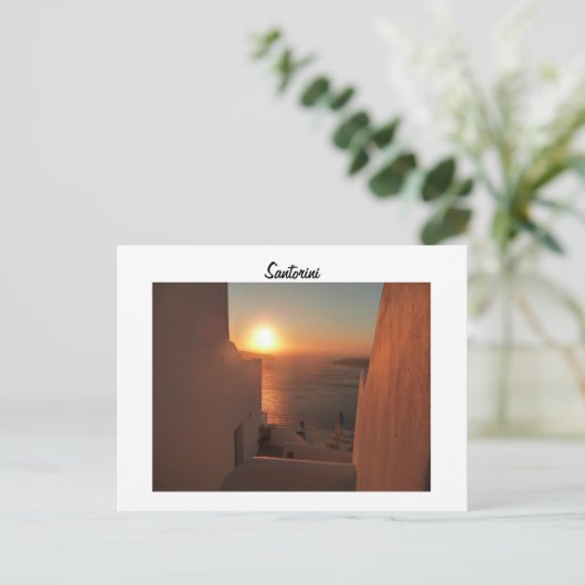 Santorini Briefkaart (Staand voorkant)