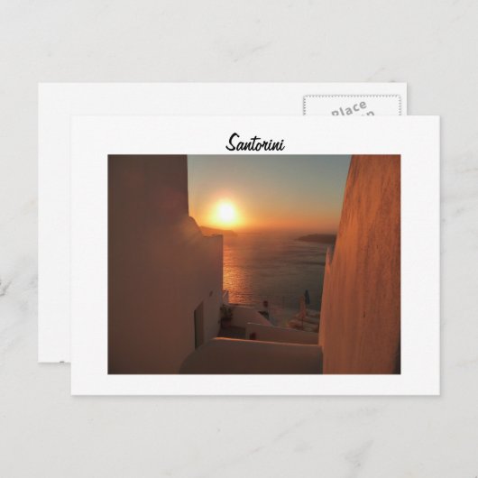 Santorini Briefkaart (Voorkant / Achterkant)